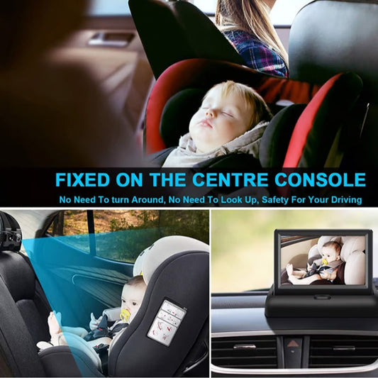 Mini Folding Car Baby Mirror Monitor
