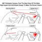 Mini Folding Car Baby Mirror Monitor