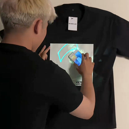 Fun Drawing Glow-in-the-Dark Short Sleeve T-Shirt