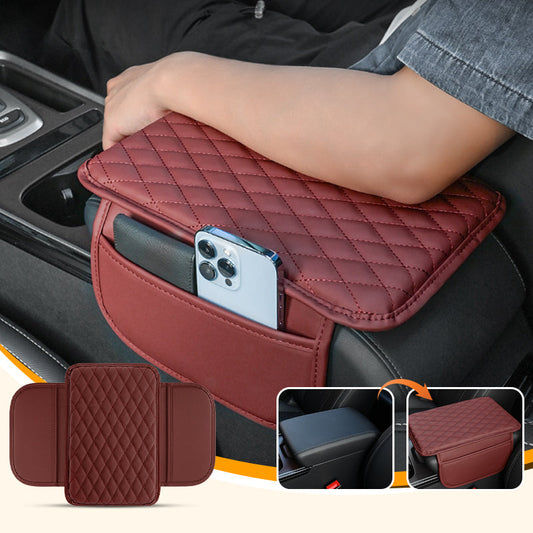 Universal Faux Leather Booster Cushion for Car Armrest Box
