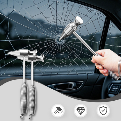 Multi-Functional Safety Rescue Hammer