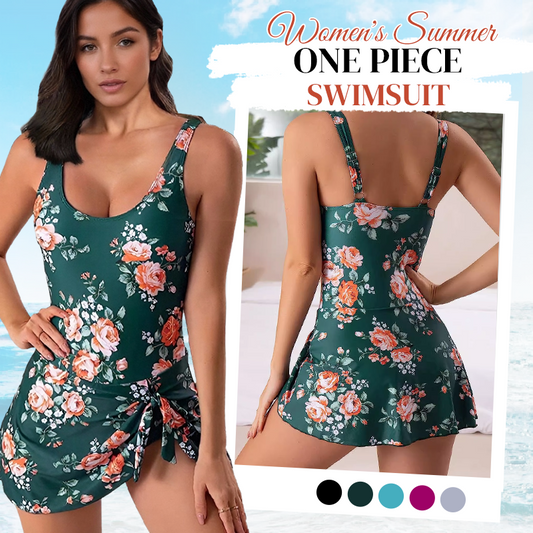 ⏳LAST DAY SALE 50% OFF!!💃Women's One Piece Tummy Control Tie Knot Swimsuit