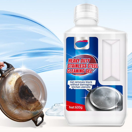 🧽 50% OFF NOW! ✨ Heavy Duty Stainless Steel Cleaning Gel - Removes Grime & Oxidation from Vents/Grates/Buttons, Reusable & Non-Toxic 🔧📦
