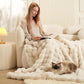 🍂Autumn Sale - 60% Off!🛏️Thickened Rabbit Plush&Milk Velvet Cover Blanket🫧Wrap up in Ultimate Comfort
