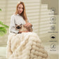 🍂Autumn Sale - 60% Off!🛏️Thickened Rabbit Plush&Milk Velvet Cover Blanket🫧Wrap up in Ultimate Comfort