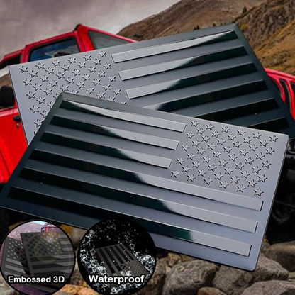 2PCS Flag Emblem Car Decal