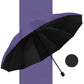 ☔ 12-Rib Windproof Umbrella - Large Coverage & Compact Fold, Durable Frame for Heavy Rain & Wind 📦✨