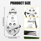 Heavy Duty Pulley System Kit with Carabiner Clips