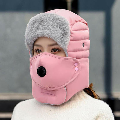 Thermal Hat with Detachable Breathing-Valve Mask