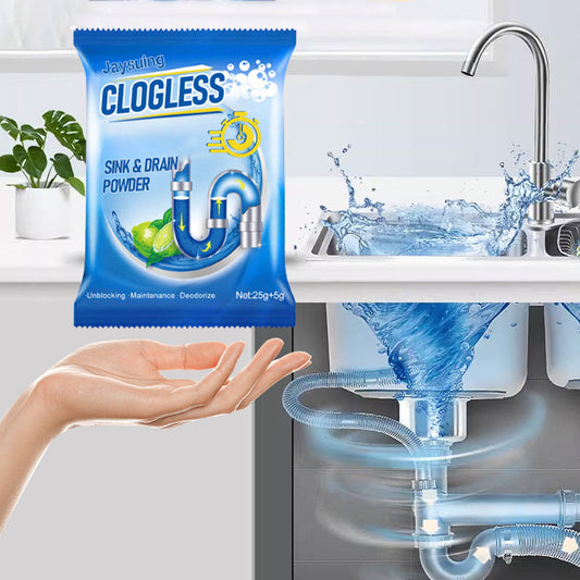 🧼 BUY 1 GET 1 FREE! ✨ Kitchen Drain Unclogging Powder - Dissolves Grease & Residues Instantly with Natural Enzyme Formula 🚰💨