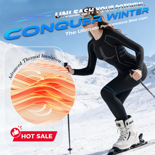 Women's Quick Dry Thermal Underwear Set for Sports