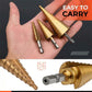 6 PCS Pagoda-Shaped Drill Bits Set with Storage Case
