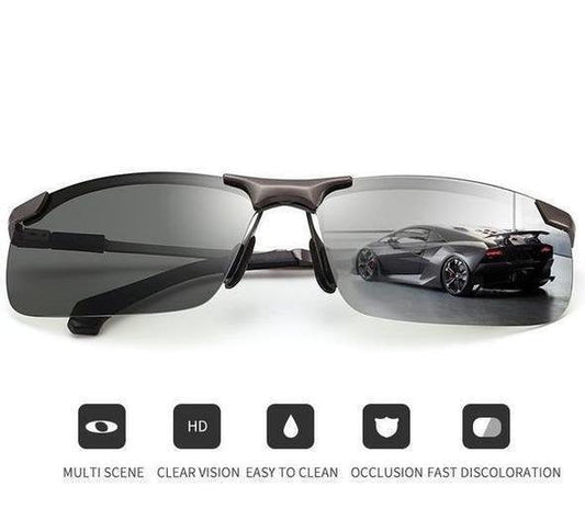 2026 Photochromic Sunglasses with Anti-glare Polarized Lens