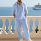 📢📢60% OFF !!!Men's Hooded Casual Loose Top & Pants 2-Piece Set