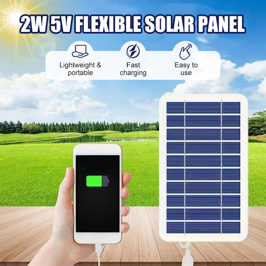 ⏰🎁2W 5V Flexible Solar Panel