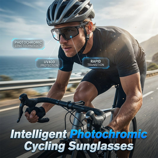 🕶️ LIMITED-TIME 50% OFF! ✨ Photochromic Cycling Sunglasses – UV400, Lightweight, Wraparound ✨