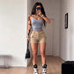 📢📢40% OFF !! ⏰Women's High-Waisted Cargo Shorts