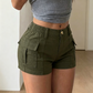 📢📢40% OFF !! ⏰Women's High-Waisted Cargo Shorts