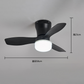 🔥HOT SALE 50% OFF🌀Smart LED Ceiling Fan Light with Remote – 3 Speeds, 3 Color Temps, Quiet Motor