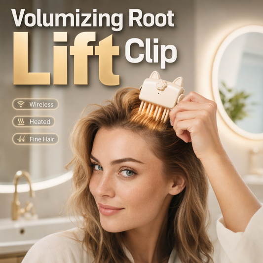🎉Wireless Heated Volumizing Root Lift Clip, Portable Travel Hair Styling Tool for Flat Fine Hair