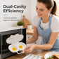 📢BUY 1 GET 1 FREE! 🍳 Dual Cavity Microwave Egg Poacher – Quick Oil-Free Cooking, Food-Grade PP & Versatile Kitchen Essential 💫