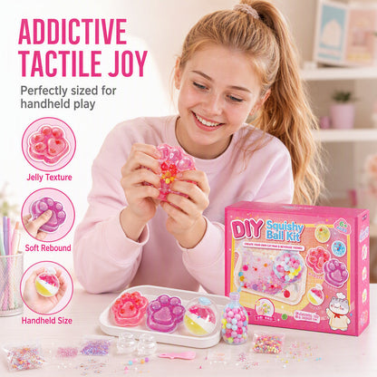 🥳HOT SALE 50% OFF! 🥳DIY Fried Ice Squishy Toy Kit – Cat claw design, crystal clear squishy fun. Creative sensory play & stress relief for kids – from £17.99! Buy more, save more! 🎨✨