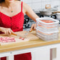 🍱 LIMITED-TIME 50% OFF! 👀 Clear Fridge Storage Container with Lid – Transparent Visibility, Stackable Design & 3 Size Options – Organize Your Fridge Effortlessly ✨