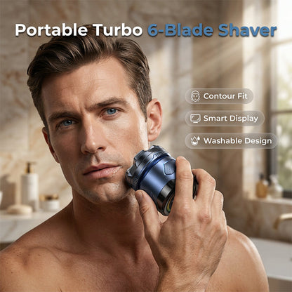 6-Blade Electric Head Shaver for Men