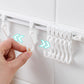🍳 No-Drill Track Hooks: 10 Sliding Hooks, Strong Adhesive, Space-Saving