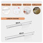 🍳 No-Drill Track Hooks: 10 Sliding Hooks, Strong Adhesive, Space-Saving
