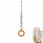 📢📢50% OFF !! ⏰  Decorative Beaded Towel Hanger with Wooden Ring – Rustic, Artisanal, Multi-use ✨