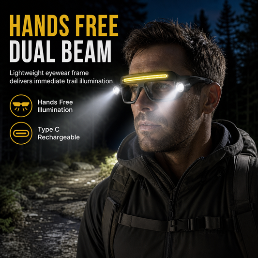 💡 LIMITED-TIME 50% OFF! 👓 USB Rechargeable Double Sided Clip On Glasses Light – 5 Brightness Modes, Hands-Free ✨