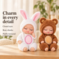 🎁50% OFF NOW! Mini Reborn Baby Dolls Set – Lifelike Realistic Tiny Dolls with Cute Animal Bathrobe Outfits, Perfect Kids Gift Box