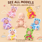 🎁50% OFF NOW! Mini Reborn Baby Dolls Set – Lifelike Realistic Tiny Dolls with Cute Animal Bathrobe Outfits, Perfect Kids Gift Box