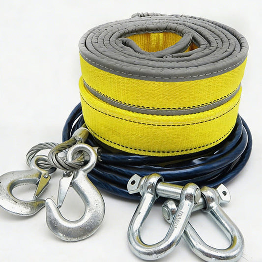 ⏰8-Ton Tow Rope with U-Shackle Hooks