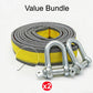 ⏰8-Ton Tow Rope with U-Shackle Hooks