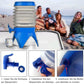 Collapsible water container with faucet