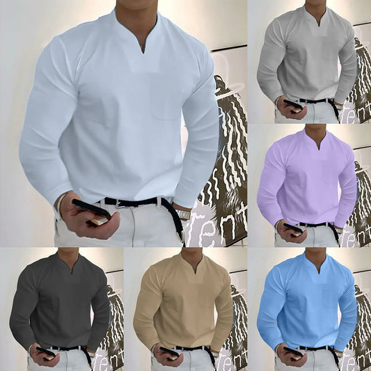 Men's Loose Casual Long Sleeve Top