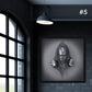 Metal Character Statue Art Wall Decoration