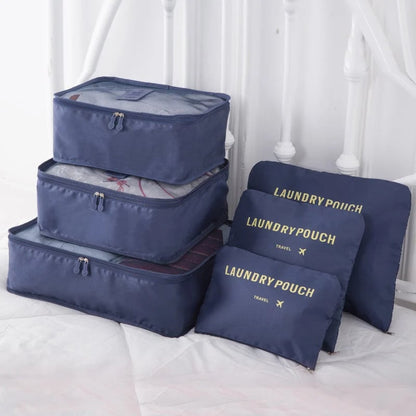 ✈6 pieces portable luggage packing cubes🧳