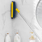 2-in-1 180° Rotating Stiff Bristle Floor Brush with Long Handle