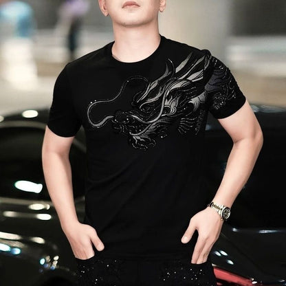 🔥Loong Year Sale 49% Off🔥Men’s Classic Round Neck Short-sleeve T-shirt Black