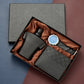 Gift Sets for Men Leather Case & Watch & Perfume