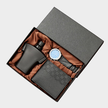 Gift Sets for Men Leather Case & Watch & Perfume