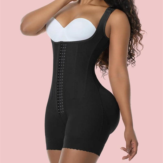 2023 High Double Compression Garment Abdomen Tummy Control Adjustable Bodysuit with Hooks