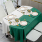 Light luxury high end oval pvc tablecloth