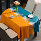 Light luxury high end oval pvc tablecloth