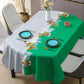 Light luxury high end oval pvc tablecloth