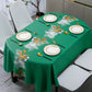 Light luxury high end oval pvc tablecloth