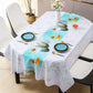 Light luxury high end oval pvc tablecloth